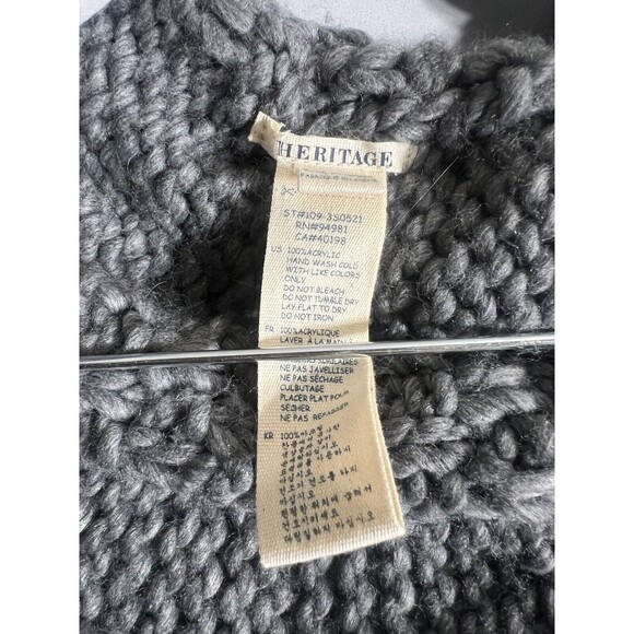 Heritage Hood and Scarf Boho Indie Academia Cozy Pom Pom OS - Picture 3 of 6